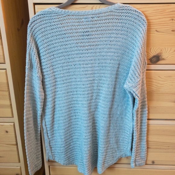 Sonoma Loose Cable Knit Sweater Light Blue Size Small - Picture 2 of 4